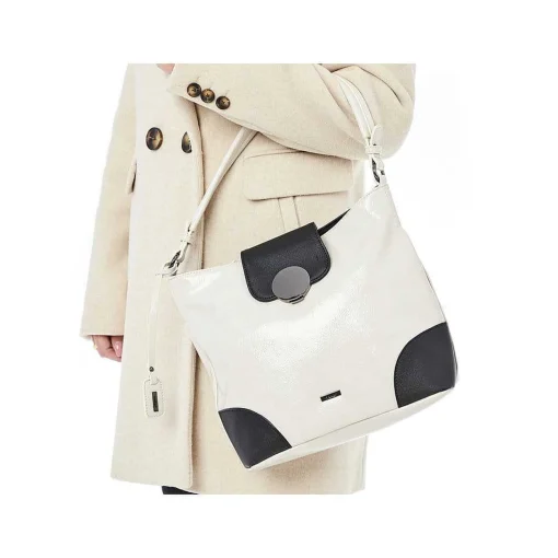 Rieker | Handtaske Creme Beige Metallic