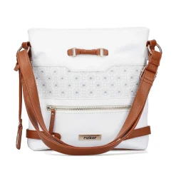 Rieker | Handtaske Ren Hvid-Noddebrun