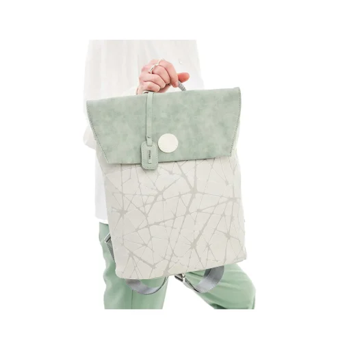 Rieker | Rygsaek Creme Hvid-Mint Gron
