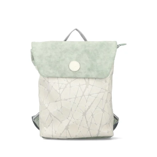 Rieker | Rygsaek Creme Hvid-Mint Gron
