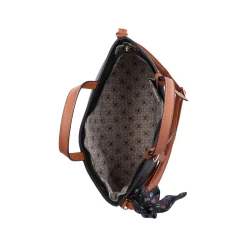 Rieker | Shopper Jet Black-Nougat Brun
