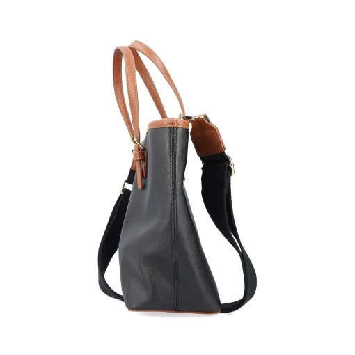 Rieker | Shopper Stal Sort-Nougat Brun