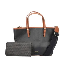 Rieker | Shopper Stal Sort-Nougat Brun