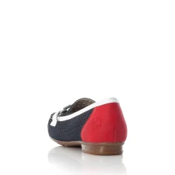Rieker Ballerinaer Til Kvinder Ocean Blue-Fire Rod