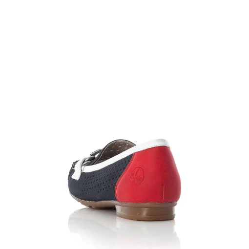 Rieker Ballerinaer Til Kvinder Ocean Blue-Fire Rod