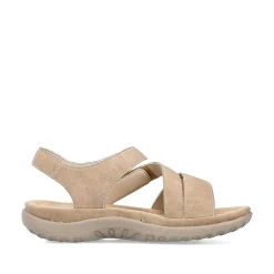 Rieker Beige Sandaler Med Stropper Til Kvinder