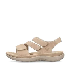 Rieker Beige Sandaler Med Stropper Til Kvinder