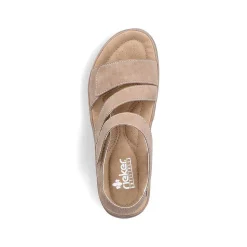 Rieker Beige Sandaler Med Stropper Til Kvinder