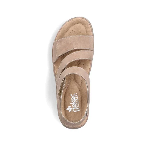 Rieker Beige Sandaler Med Stropper Til Kvinder
