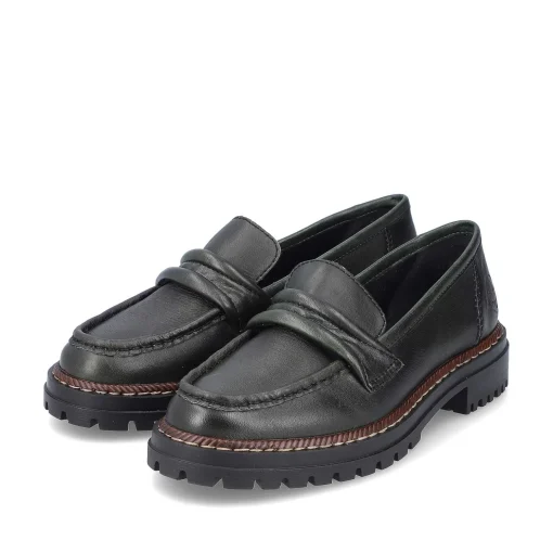 Rieker Dame Loafers Army Green