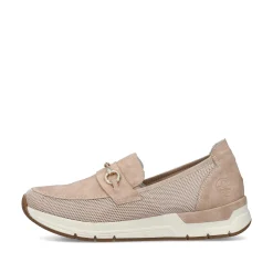 Rieker Dame Loafers Blod Pink