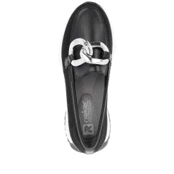 Rieker Dame Loafers Carbon
