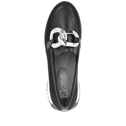 Rieker Dame Loafers Carbon