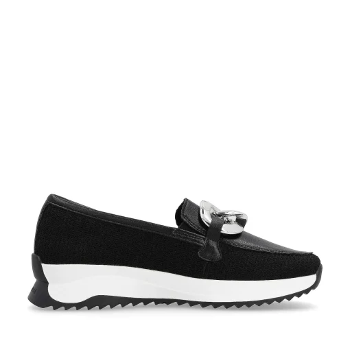 Rieker Dame Loafers Carbon