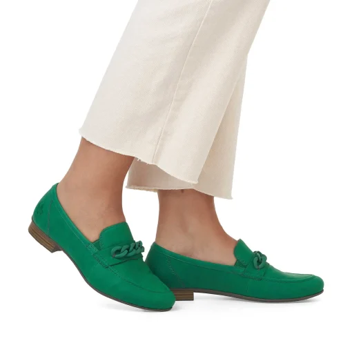 Rieker Dame Loafers Graesgron
