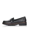 Rieker Dame Loafers Grafit Sort