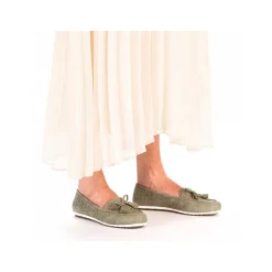 Rieker Dame Loafers Gron Gra
