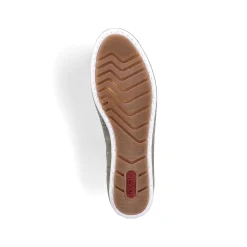 Rieker Dame Loafers Gron Gra