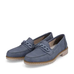 Rieker Dame Loafers Himmelbla