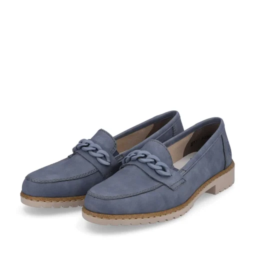 Rieker Dame Loafers Himmelbla