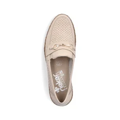 Rieker Dame Loafers Lys Beige