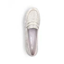 Rieker Dame Loafers Lys Beige
