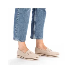 Rieker Dame Loafers Lys Beige