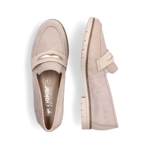Rieker Dame Loafers Lys Beige