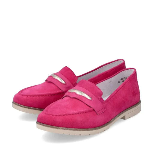 Rieker Dame Loafers Magenta
