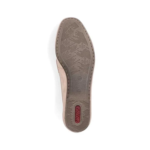 Rieker Dame Loafers Pudderrosa