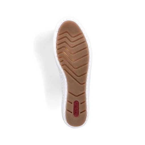 Rieker Dame Loafers Ren Hvid