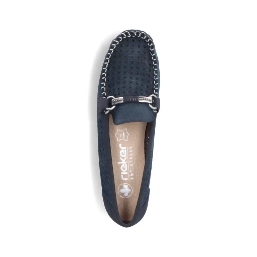 Rieker Dame Loafers Skiferbla