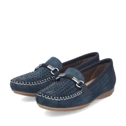 Rieker Dame Loafers Skiferbla