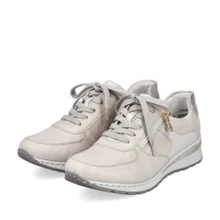 Rieker Dame Sneaker Lav Creme Hvid