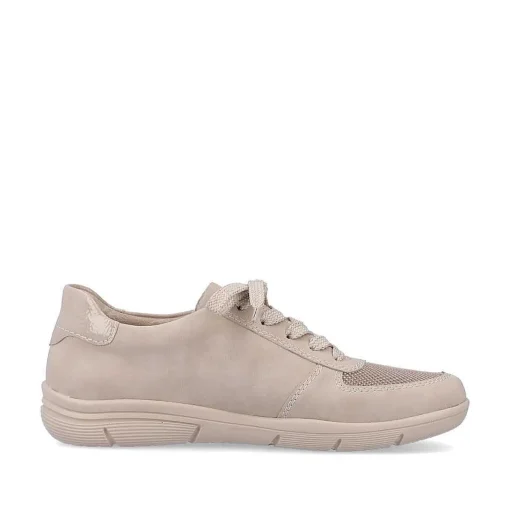 Rieker Dame Sneaker Lav Creme Beige