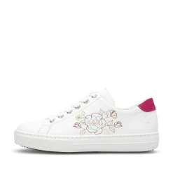 Rieker Dame Sneaker Lav Krystal Hvid