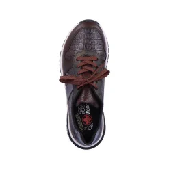 Rieker Dame Sneaker Lav Kaffe Brun