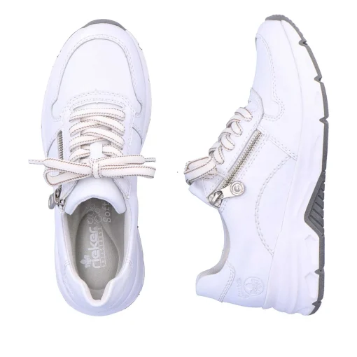 Rieker Dame Sneaker Lav Krystal Hvid