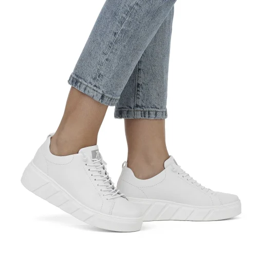 Rieker Dame Sneaker Lav Krystal Hvid