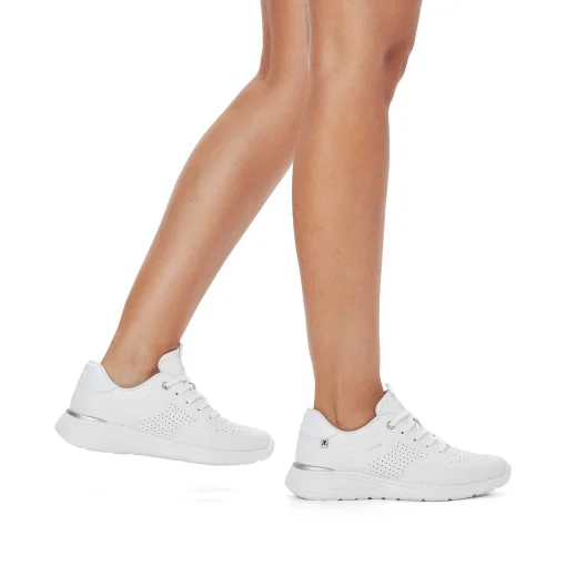 Rieker Dame Sneaker Lav Krystal Hvid