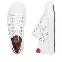 Rieker Dame Sneaker Lav Krystal Hvid