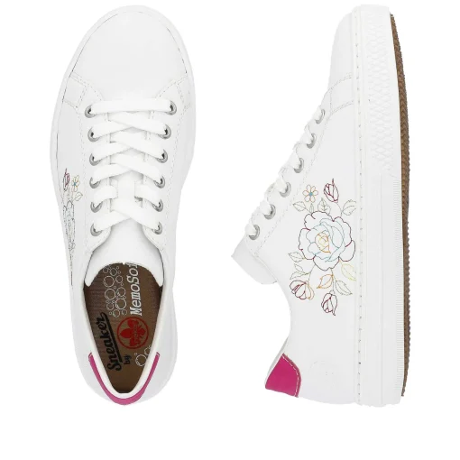 Rieker Dame Sneaker Lav Krystal Hvid