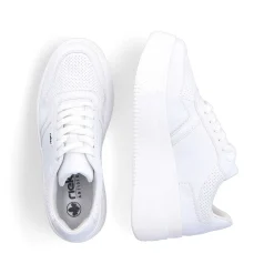Rieker Dame Sneaker Lav Krystal Hvid