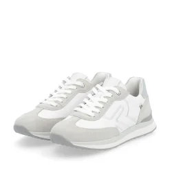 Rieker Dame Sneaker Lav Perle-Hvid Ler-Beige