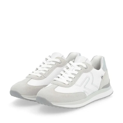 Rieker Dame Sneaker Lav Perle-Hvid Ler-Beige