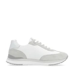 Rieker Dame Sneaker Lav Perle-Hvid Ler-Beige