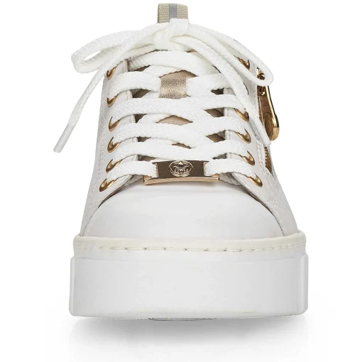 Rieker Dame Sneaker Lav Perle Hvid