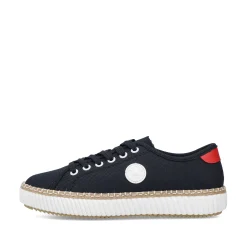 Rieker Dame Sneaker Lav Stal Bla