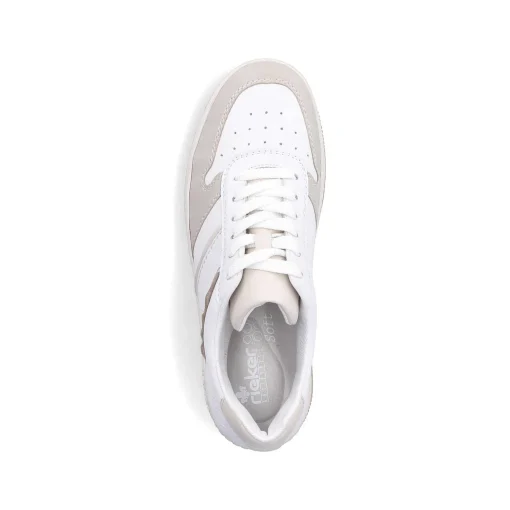 Rieker Dame Sneaker Lav Svane Hvid