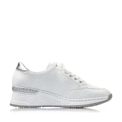 Rieker Dame Sneaker Lav Svane Hvid
